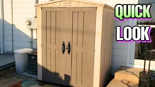 Keter Factor 6x3 Outdoor Storage Shed After Assembly  Trendroid Reviews [upl. by Amalburga595]