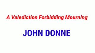 A Valediction Forbidding Mourning  John Donne MCQ [upl. by Dareg92]