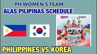 PHILIPPINES VS KOREA GAME SCHEDULE TODAY  JUNE 7 2024  ALAS PILIPINAS GAME VS POWERFUL DAEGU [upl. by Broek23]