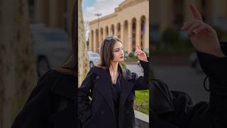 Taking pictures of a cute Georgian girl in Tbilisi streetphotography portrait shorts [upl. by Mishaan]