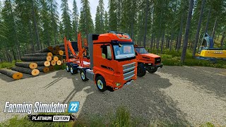 Ultimate FS22 Skills Precision Log Loading Unloading amp OffRoad Driving Mastery  Forestry Logging [upl. by Hulton]