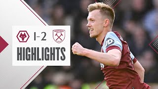 Wolves 12 West Ham  WardProwse Scores From Corner To Give Hammers Win  Premier League Highlights [upl. by Atirres68]