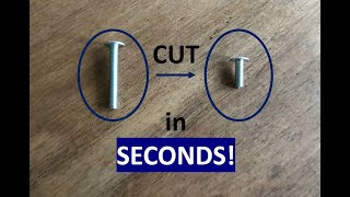 HOW TO CUT A SCREW OR BOLT IN SECONDS [upl. by Asertal147]