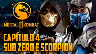 Mortal Kombat 11 Capitulo 04  Sub Zero e Scorpion FOGO e GELO PTBR PS4 PRO [upl. by Frasquito]