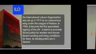 AGENCIES OF THE UNITED NATIONS CLASS 8 ICSE CIVICS CHAPTER15 [upl. by Flavia]