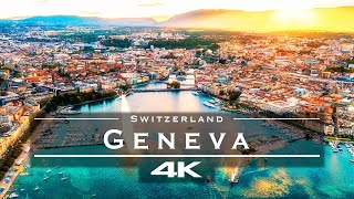 Geneva Switzerland 🇨🇭  by drone 4K [upl. by Nicolai643]