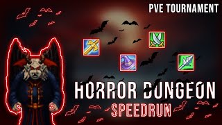 PvE Tournament  Horror Dungeon Speedrun  Warspear Online [upl. by Maram]