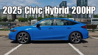 2025 Honda Civic Hybrid Review  200HP [upl. by Akired]