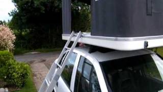 Setting up an Autohome Maggiolina Airtop Maggiolina Air Top Roof Top Tent RTT Rooftent [upl. by Tait]