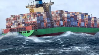 How the World Largest Container Ships Survive Intense Waves Without Breaking [upl. by Nereus]