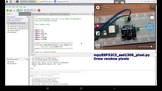 ESP32C3MicroPython  SSD1306 I2C OLED [upl. by Truk237]