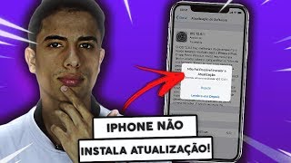 IPhone não instala a atualização APRENDA RESOLVER [upl. by Ansel]