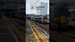 Heathrow Express Class 3871 passes through Ealing Broadway 14th April 2024 [upl. by Anehsuc691]