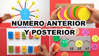 3 RECURSOS PARA APRENDER EL NÚMERO ANTERIOR Y POSTERIOR SUPER FÁCIL [upl. by Htedirem715]