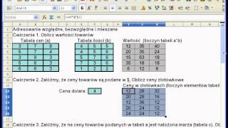 LibreOffice arkusz kalkulacyjny  adresowanie [upl. by Gosney]