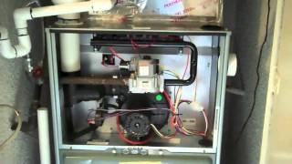 Rheem RGRM 90 two stage furnace installation start up [upl. by Nalorac574]