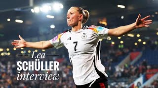 interview Lea Schüller TOP ⚽️⭐️ EM Quali Deutschland Fussball DFB Frauen Nationalmannschaft Olympia [upl. by Rizzo]