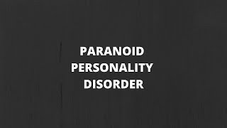 Paranoid Personality Disorder ICD10 Diagnostic Criteria [upl. by Fraser]