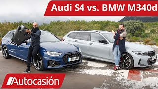 BMW M340d Touring vs Audi S4 Avant 🚗👪 Coches familiares Prueba  Review en español  Autocasión [upl. by Nillad]