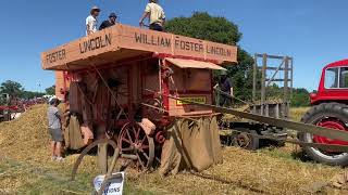 Threshing machine in action at Rural Pastimes 2024 [upl. by Nylecsoj625]