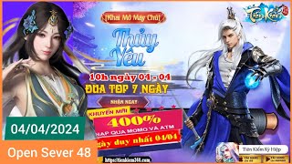 Game Lậu Mobile  Tiên Kiếm Kỳ Hiệp  Open Sever 48 androiios  10H ngày 04042024  Code VIP [upl. by Abbub]