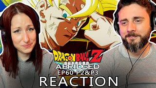 THAT ENDING MADE ME CRY  Her First Reaction to Dragon Ball Z Abridged  Episode 60 Part 2 and 3 [upl. by Klingel599]