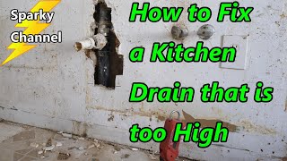 HOW TO PLUMB A KITCHEN SINK THE EASIEST WAY [upl. by Munro322]