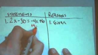 G25 Algebraic Proofs with Justificationsm4v [upl. by Glynias]