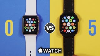 Apple Watch Series 5 vs Series 0 Original Ultimate Comparison [upl. by Bradly]