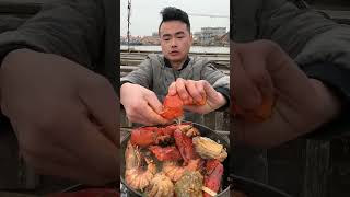 Lobster 🦞lobster lobsterlove lobsterboil food chicken china [upl. by Darbee]