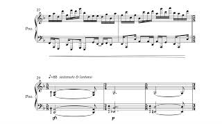 A Prayer Offered Lightly for Solo Piano SCORE VIDEO [upl. by Roosnam]