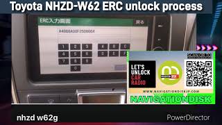 Unlock NHZDW62 ERC Radio [upl. by Annay351]