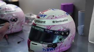 Preparing an F1 helmet  2021 Styrian Grand Prix [upl. by Brie325]