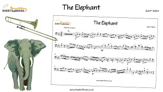 The Elephant  Trombone Solo with Sheet Music and Play Along [upl. by Griff]