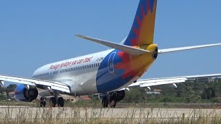 Jet2 Boeing 737800 Jet Blast and Taking Off  Skiathos Airport [upl. by Schell]