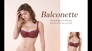 how to wear underwire bra comfortable Womens Bra with Half Cup Underwire Sexy Lace [upl. by Grimaud76]