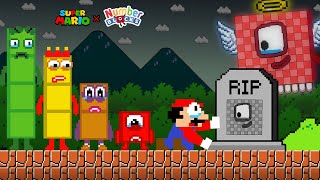 Mario and All Numberblocks RIP Numberblocks 100 Please Comeback Game Animation [upl. by Yekcaj]