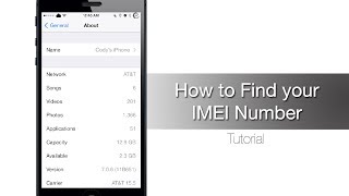 How to find your iPhone IMEI number  iPhone Hacks [upl. by Ynabla761]