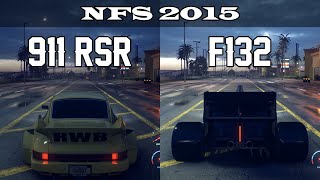 Porsche 911 Carrera RSR 28 vs Beck Kustoms F132  NFS 2015 Drag Race [upl. by Butler]