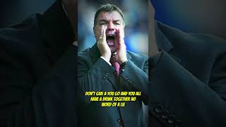 Big Sam big night out at Blackburn 😂 football footballshorts bigsam premierleague [upl. by Devy]