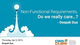 NonFunctional Requirements Do we really care… [upl. by Neyut]