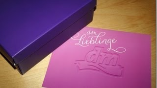 Unboxing DM Lieblinge Box August 2012 und DM Boxen Abo Geblubber [upl. by Bala]