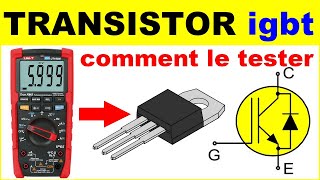 Comment tester un transistor mosfet igbt électronique  how to test mosfet igbt transistor [upl. by Euqininod]