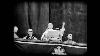 Easter message and blessing of Pope Pius XII 1957 HD [upl. by Poulter]