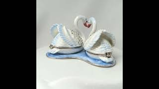 Bumbles Trinket Boxes  Graceful Swans Mates for Life [upl. by Cadmar]