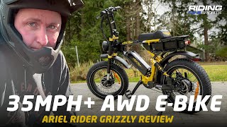 2023 Ariel Rider Grizzly Insane 35MPH AWD EBike Reviewed [upl. by Copland]