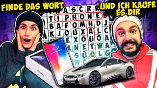 FINDE DAS WORT amp ICH KAUFE ES DIR Challenge Teil 1 Playstation Schuhe iPhone Kaan Vs Dania [upl. by Annaj]