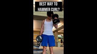 Best Way To Do Hammer Curls shorts [upl. by Llenrad]