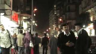 Cairo Egypt  Nightime In Downtown Cairo Talaat Harb [upl. by Janela]