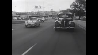 Two Bodgies driving through Dandenong Town Centre in 1969 [upl. by Nial]